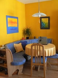 pittura soggiorno giallo